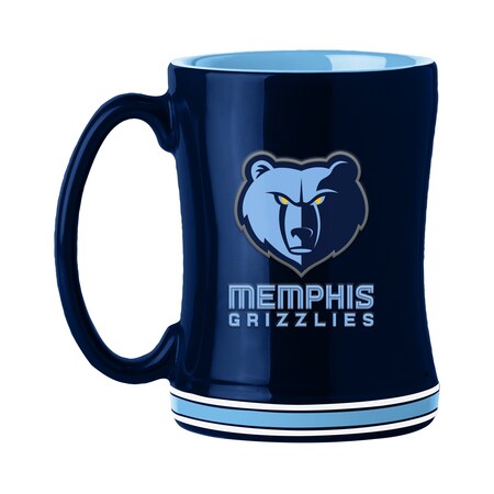 Logo Brands Memphis Grizzlies 14oz Relief Mug 714-C14RM